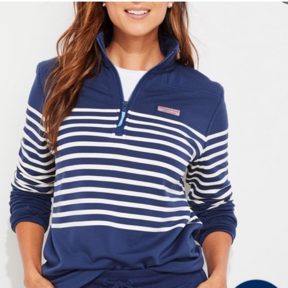 Vineyard Vines Women's Custom Striped Dreamcloth Shep Shirt Pullover